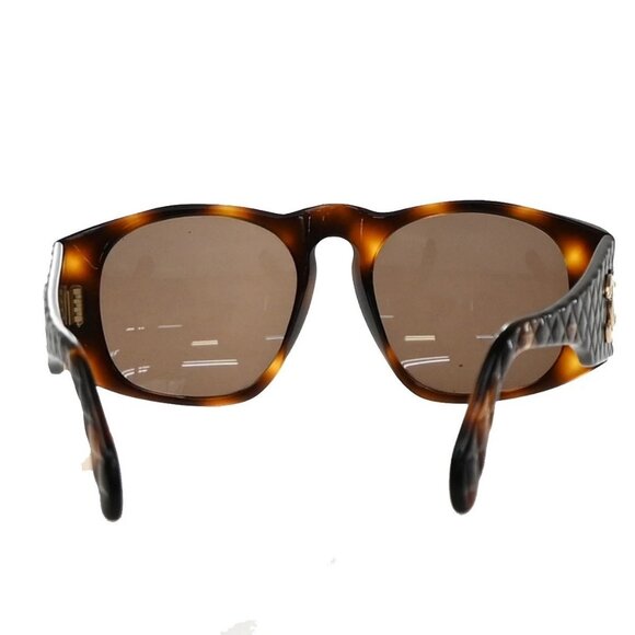 CHANEL CC Matelasse Sunglasses Eye Wear Plastic Brown GHW 01450 Italy 60RF649 main image 10